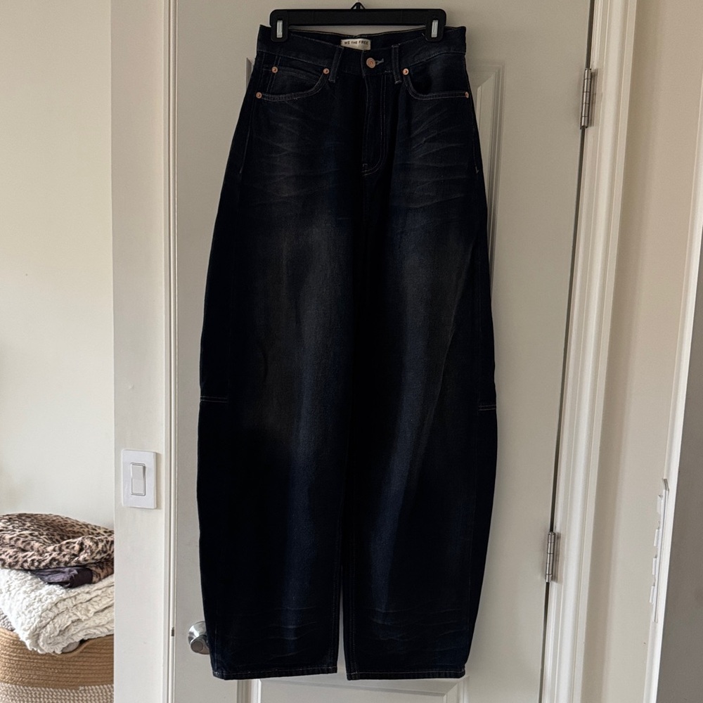 Free People Barrel Jeans